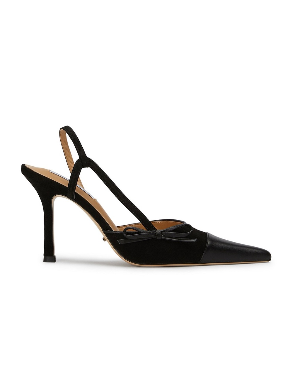 TONY BIANCO HARMONY HEELS IN BLACK LEATHER | VERY SLIGHTLY USED
